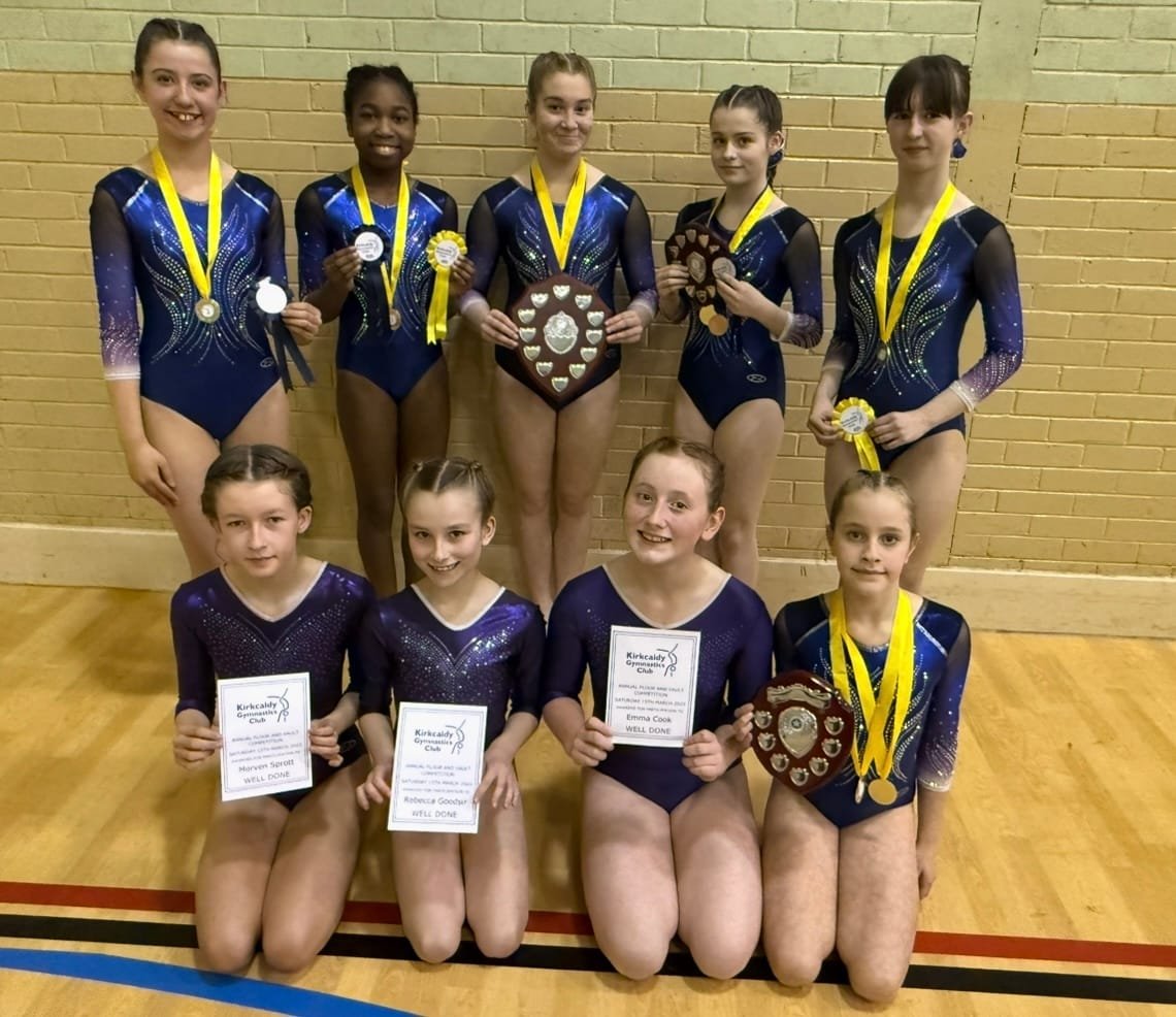 Kudos at Kirkcaldy Gymnastics Clubs Annual Floor & Vault Competition.